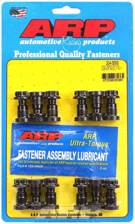 Auto Racing Fittings Ring Gear Bolt Kit 12pt 9mm x 1.0 x 1.100 VW 020 – Left Coast Motorsports