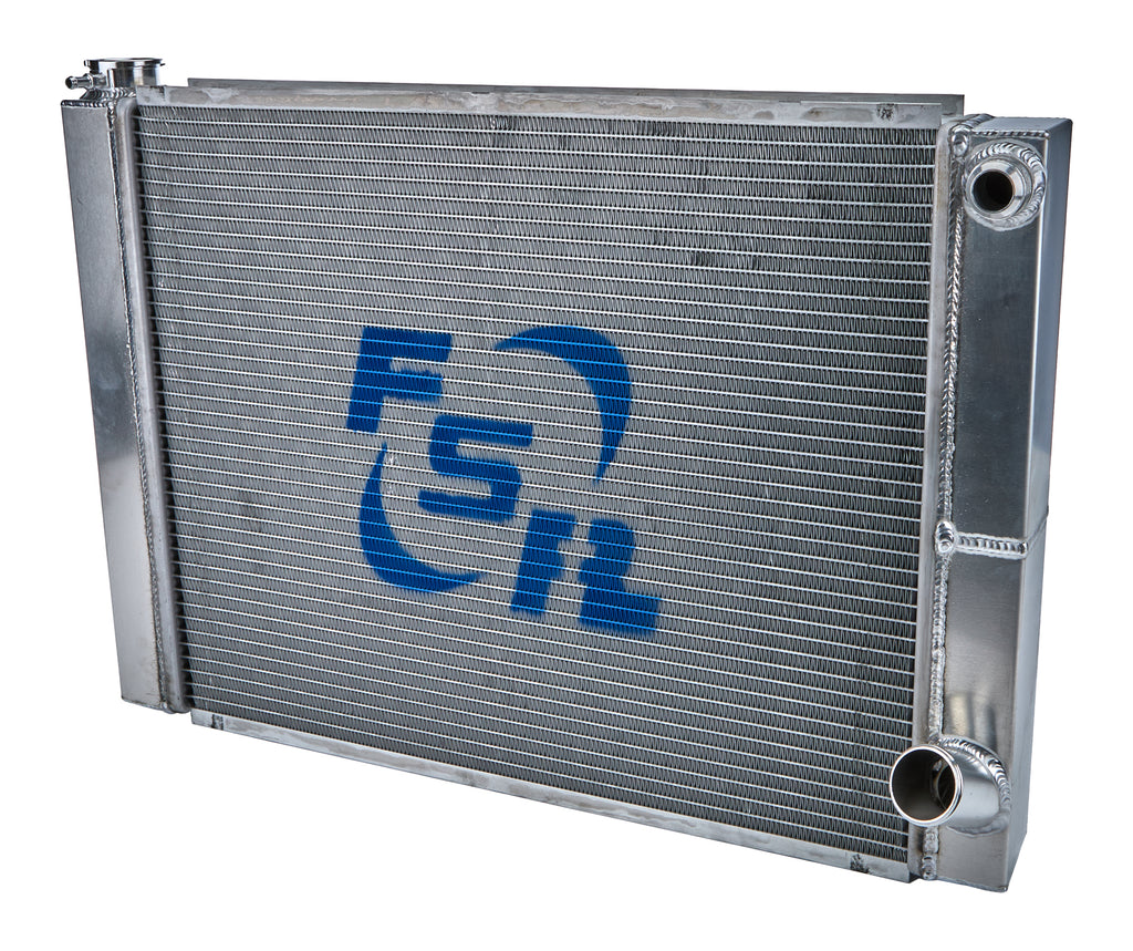16an Radiator Radiator Chevy Double Pass 27.5in x 19in -16an – Left Coast Motorsports