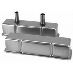 Speedway Chevy Tall Valve Covers w/ Breather Tubes, Plain Steel